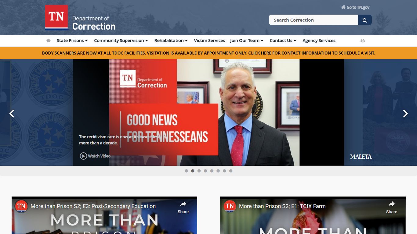 Department of Correction - TN.gov - Tennessee State Government